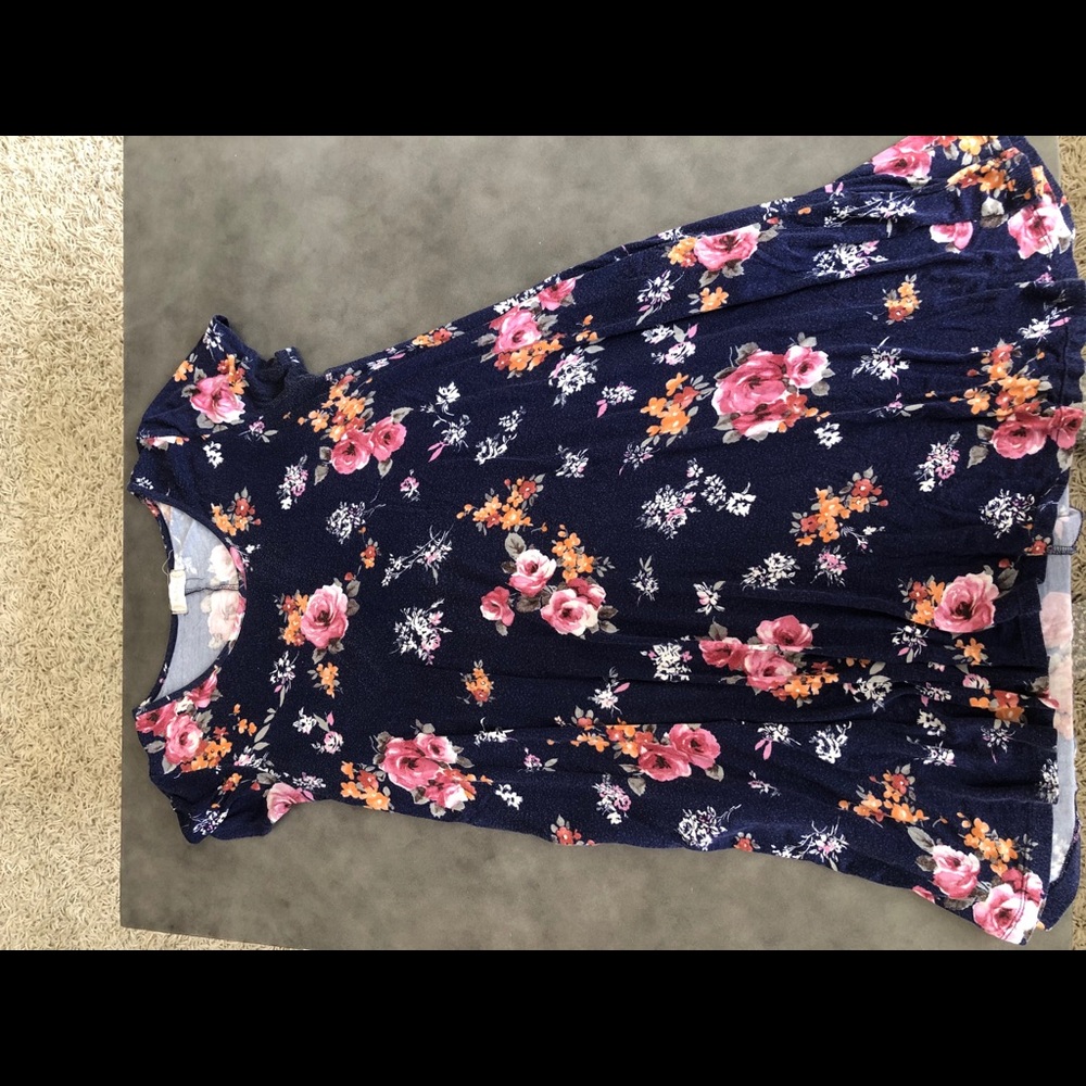 Floral t-shirt dress